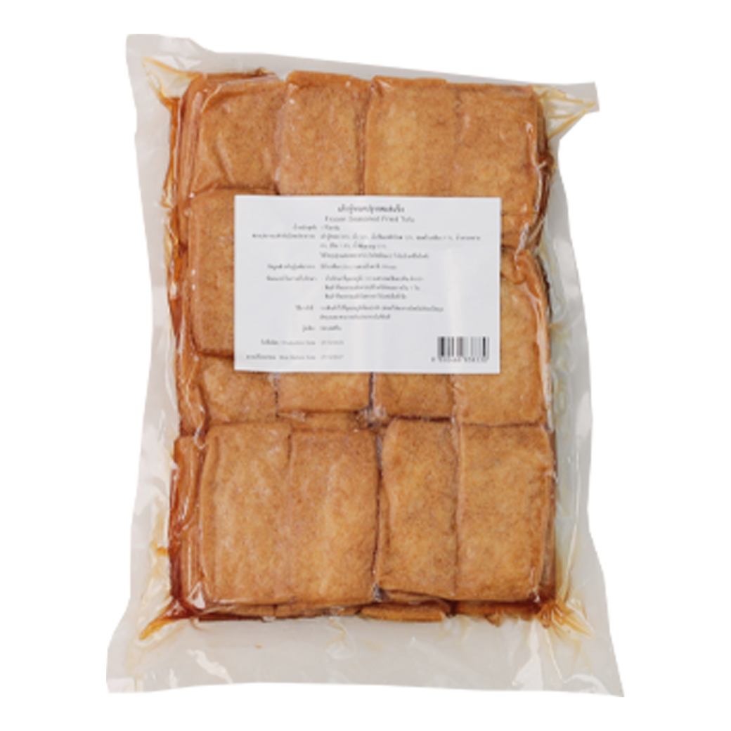 Frozen Seasoned Fried Tofu (Inari-age) 1 kg./pck. เต้าห้ทอดปรุงรสแช่แข็ง 1 กก./แพ็ค