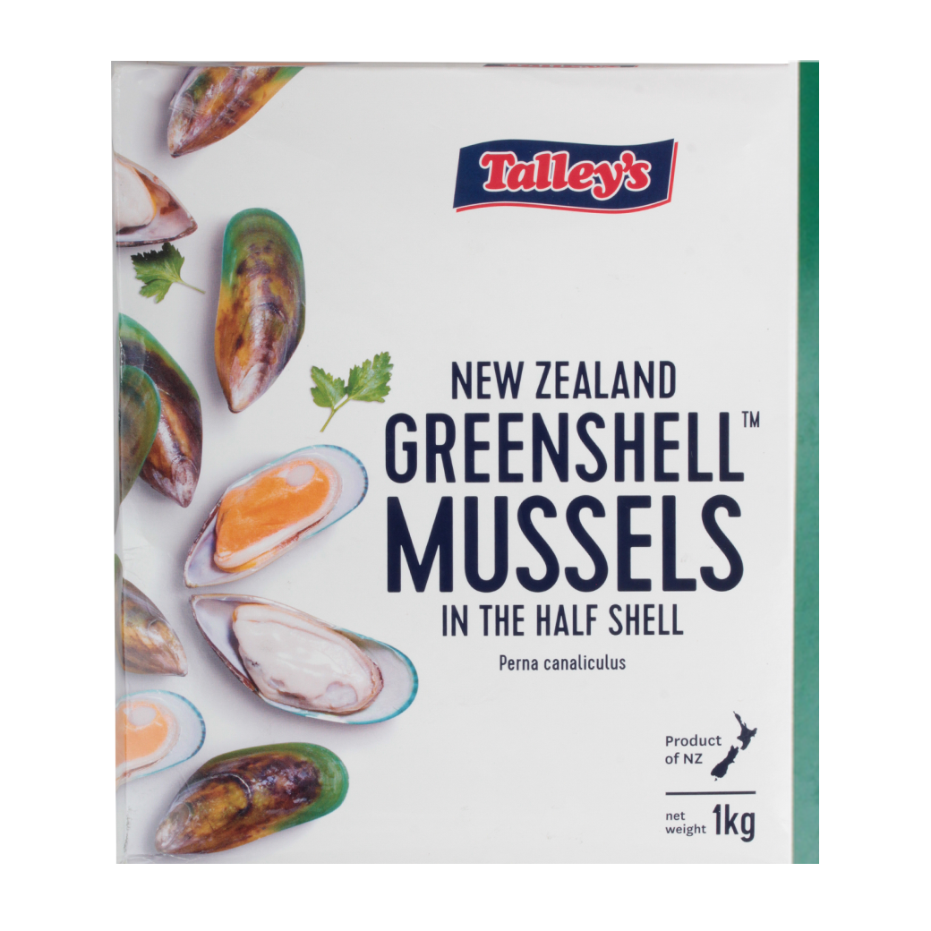 หอยแมลงภู่นิวซีแลนด์ ไซส์ M - NZ HALF SHELL MUSSEL MUSSELl M