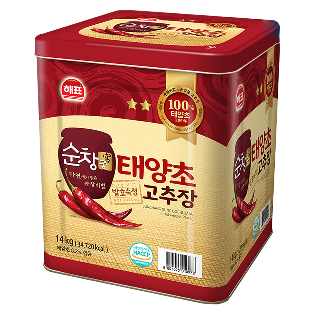 GOCHUKANG / RED PEPPER PASTE 14 kg./ctn. โคชูจัง น้ำพริกเกาหลี (ตราซาโจ เฮพโย) 14 กก./กล่อง